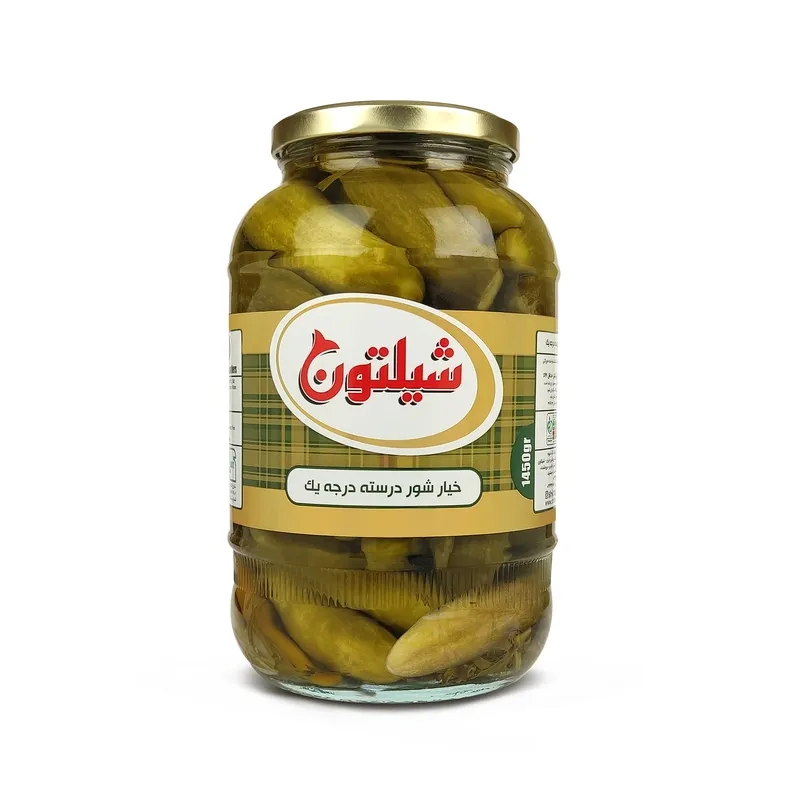 خیارشور درجه یک شیلتون 1450 گرمی