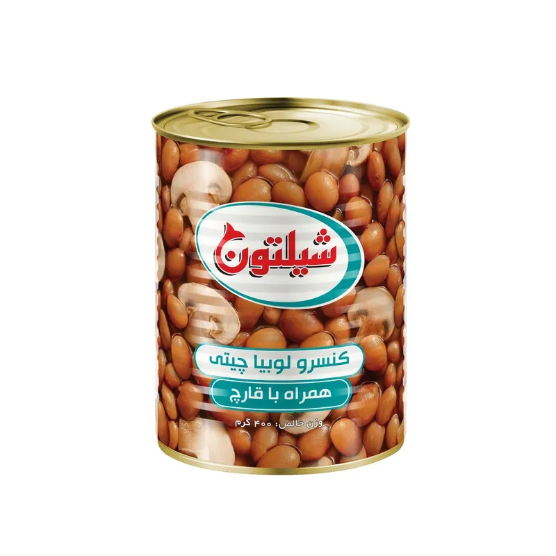 کنسرو لوبیا چیتی با قارچ شیلتون
