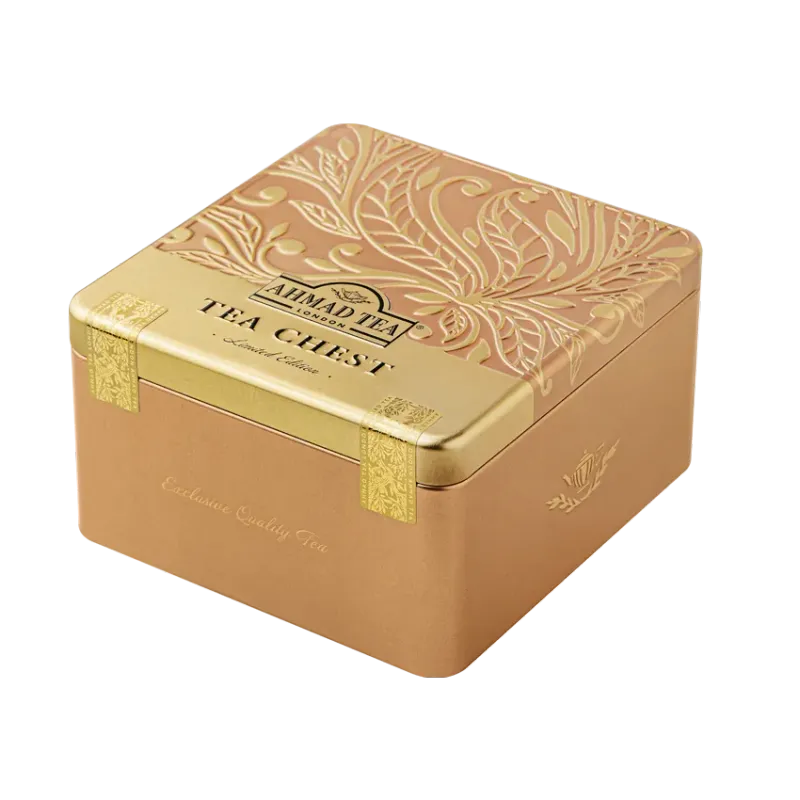 جعبه فلزی چای کیسه‌ای Tea Chest احمد تی‌بگ ۴۰ عددی