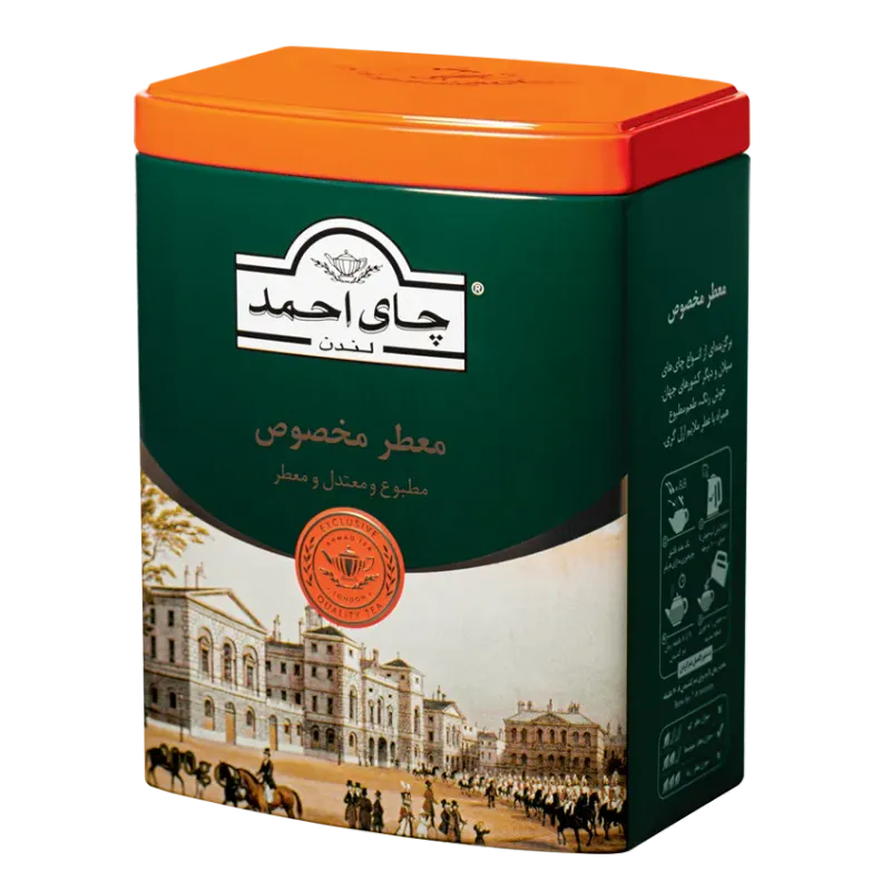 چای معطر مخصوص احمد ۲۰۰ گرمی قوطی فلزی