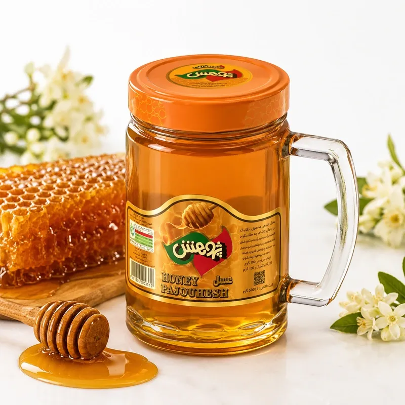 عسل بدون موم لیوانی پژوهش 500 گرمی