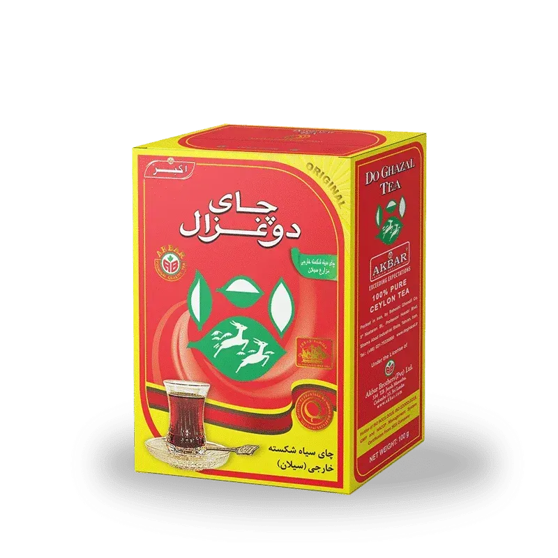 چای سیاه شکسته خارجی دوغزال وزن ۱۰۰ گرم