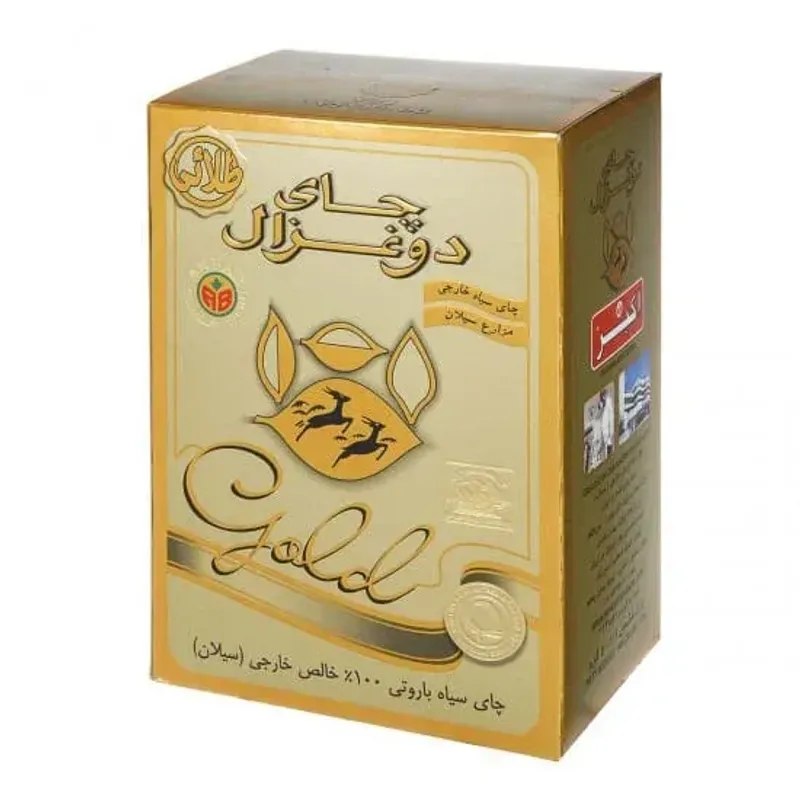 چای سیاه سیلان باروتی زرین دوغزال وزن ۵۰۰ گرم