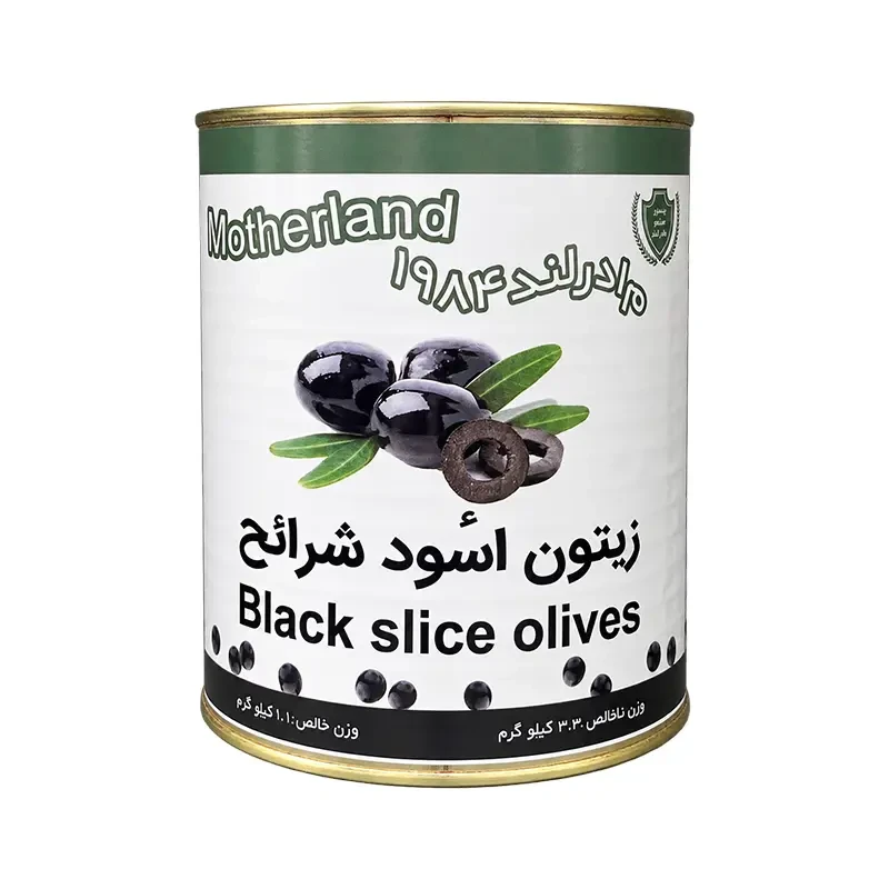 زیتون سیاه اسلایس مادرلند ۱۱۰۰ گرمی