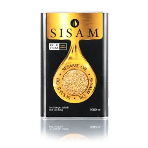 روغن کنجد پرس سرد سی سام قوطی ۳ لیتر