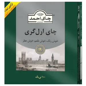 چای کیسه‌ای ارل گری احمد تی‌بگ ۱۰۰ عددی