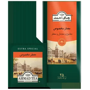 چای کیسه‌ای معطر مخصوص احمد تی‌بگ پاکت‌دار ۲۵ عددی