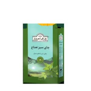 چای سبز با طعم نعناع احمد ۱۰۰ گرمی