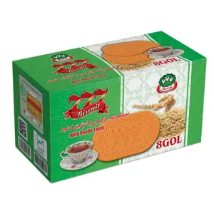 بیسکویت وانیل و کنجد ۷۷۷ طرح ۸ گل