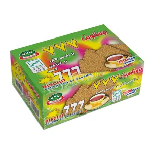 بیسکویت هل و کنجد 777 طرح 2000