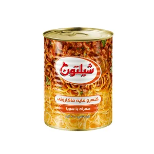 کنسرو مایه ماکارونی با سویا شیلتون