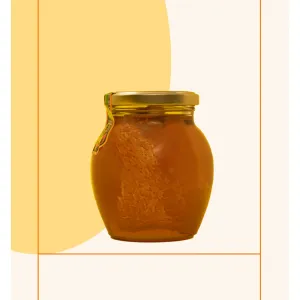 عسل با موم پژوهش 500 گرمی