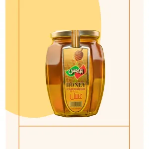 عسل با موم پژوهش 500 گرمی