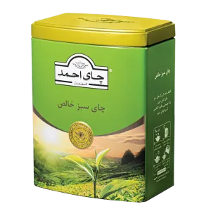چای سبز خالص احمد ۲۰۰ گرمی قوطی فلزی