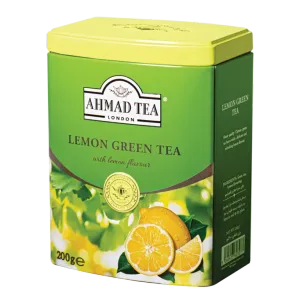 چای سبز لیمو احمد ۲۰۰ گرمی قوطی فلزی