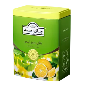 چای سبز لیمو احمد ۲۰۰ گرمی قوطی فلزی
