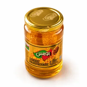 عسل با موم پژوهش 900 گرمی