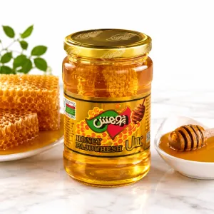 عسل با موم پژوهش 900 گرمی