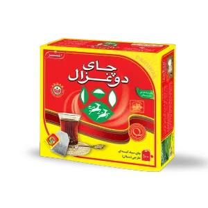چای کیسه‌ای ساده دوغزال بسته ۱۰۰ عددی