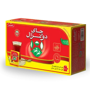 چای کیسه‌ای ساده دوغزال بسته ۲۵ عددی