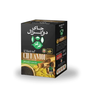 چای سیاه سیلان پلاس دارچین و هل دوغزال وزن ۱۰۰ گرم