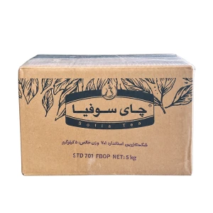 چای فله قلم استاندارد ۵۷۲ سوفیا کارتن ۵ کیلوگرمی
