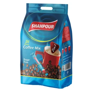 کافی میکس رژیمی 2x1 شاهپور بسته ۲۴ عددی