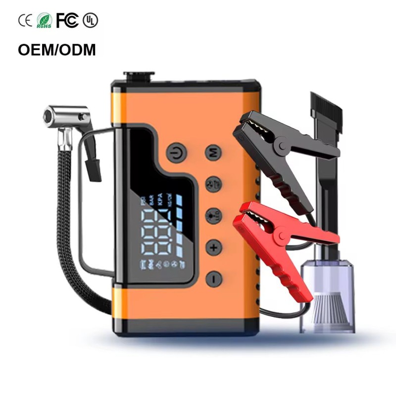 جامپ استارتر و پمپ باد هشت کاره مدل A28