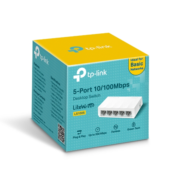 سوییچ شبکه 5 پورت 10/100 تی پی لینک مدل LS-1005