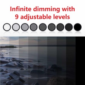 عینک آفتابی چرخشی گرد قابل تنظیم تیرگی ND9