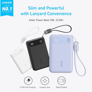 پاور بانک انکر مدل A1257 با ظرفیت 10000 میلی آمپر ساعت ( اصل )