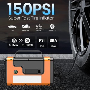 جامپ استارتر و پمپ باد هشت کاره مدل A28