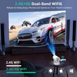 ویدیو پروژکتور  شارژی مدل  HY300 PROMAX 4K سینمای خانگی و فضای باز