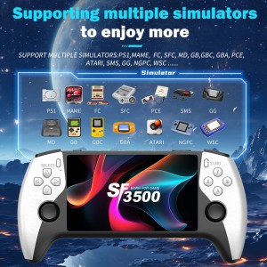 کنسول بازی دستی قابل حمل مدل SF3500 Plus با ۲ دسته بی‌سیم و صفحه نمایش 5 اینچی