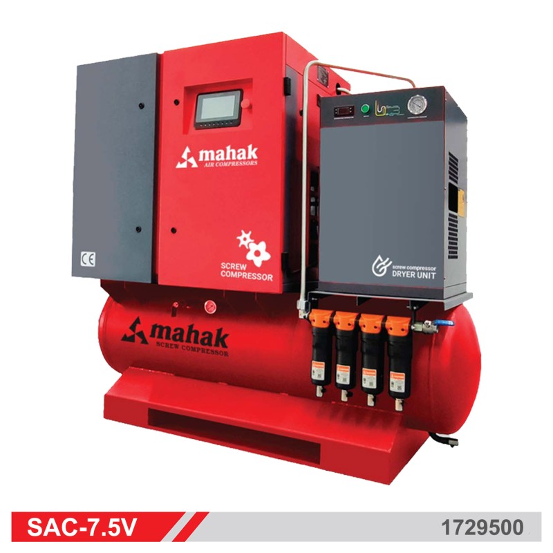 کمپرسور 500 لیتری اسکرو 7.5 کیلووات محک SAC-7.5V