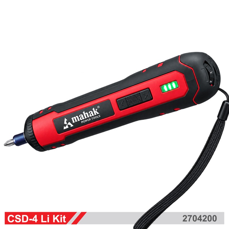 پیچ گوشتی شارژی 4 ولت لیتیوم محک با کیت ابزار CSD-4 Li Kit