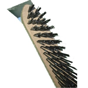 فرچه سیمی دسته چوبی کاردک دار