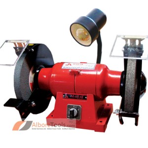 ماشین سنگ سنباده 250 میلیمتر 700/1000 وات دو دور سه فاز چراغ دار محک GD 250 HL