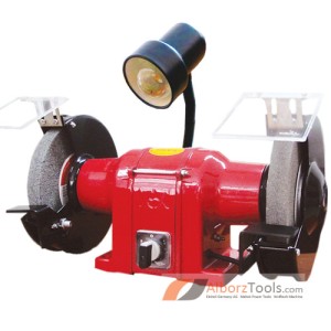ماشین سنگ سنباده 200 میلیمتر 800 وات 3000 دور سه فاز چراغ دار محک GD 200-3 HL