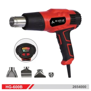 سشوار صنعتى ٢٠٠٠ وات 600 سانتیگراد متغیر با لوازم اضافی محک HG-600B