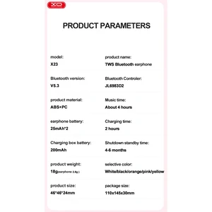 هندزفری بلوتوثی ایکس او مدل XO-X23