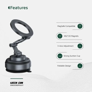 هولدر موبایل وکیومی مگ سیف گرین لاین Green Lion GX-36 Suction Phone Holder