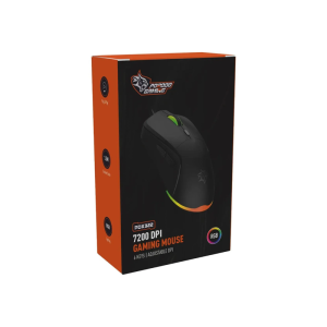 ماوس با سیم گیمینگ پرودو مدل Porodo Gaming 7200 DPI Gaming Mouse 6 Programmable Keys - مشکی