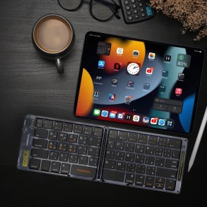 کیبورد تاشو شفاف بلوتوث prodo- مشکی