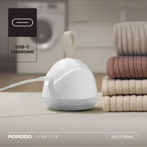 پرزگیر شارژی Porodo Lifestyle Fabric Shaver Lint - سفید