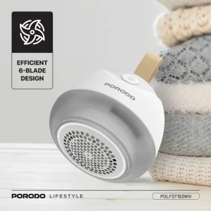 پرزگیر شارژی Porodo Lifestyle Fabric Shaver Lint - سفید