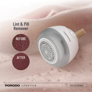 پرزگیر شارژی Porodo Lifestyle Fabric Shaver Lint - سفید