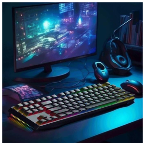 کیبورد مکانیکی بی‌سیم 3IN1 سوئیچ TKL GATERON PRO (قرمز) – مشکی