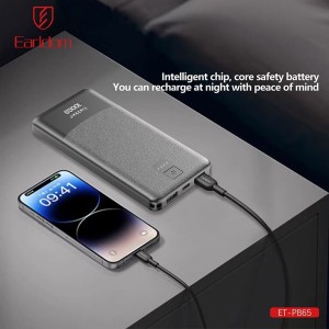پاوربانک ارلدام مدل PB65 ظرفیت 10000 میلی آمپر ساعت