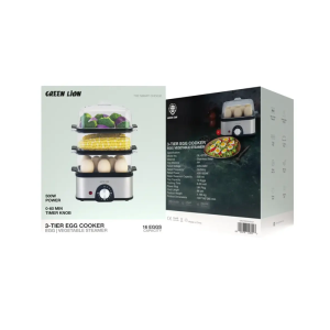 بخارپز و تخم مرغ پز سه طبقه گرین لاین مدل egg cooker &amp; steamer - 3 tier
